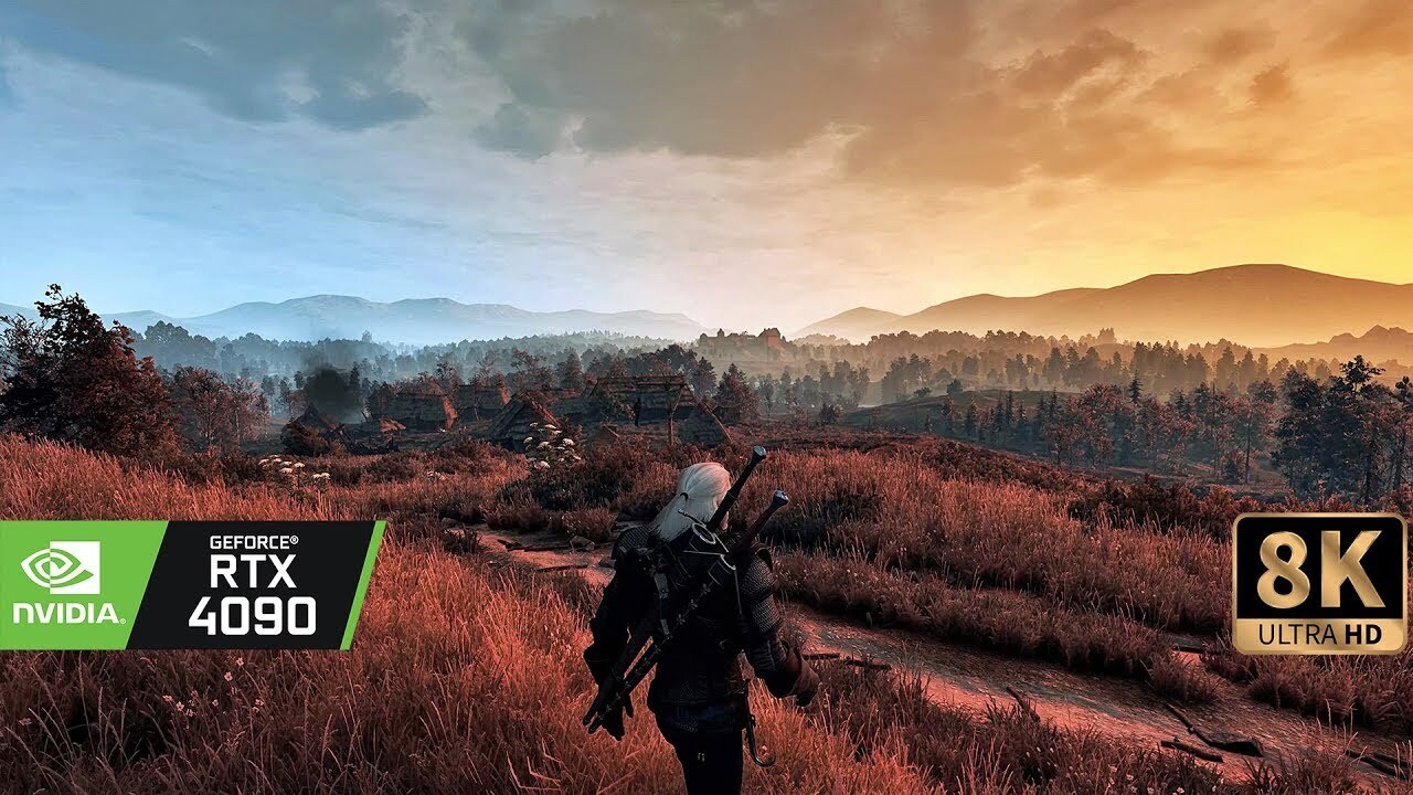 The Witcher 3 Running at 8K with 100+ Mods Looks Incredible